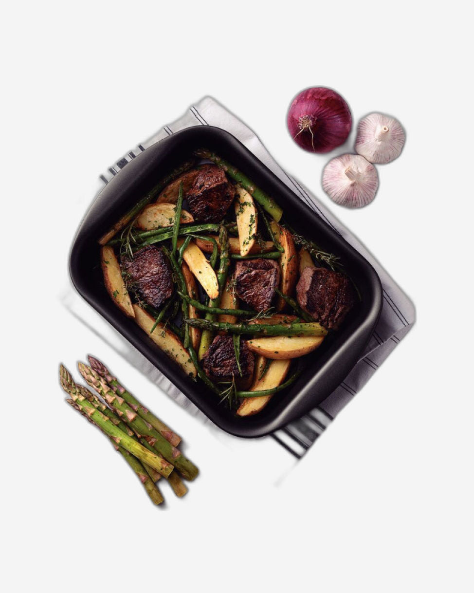 Tramontina Brasil Aluminum Deep Roasting Pan with Interior and Exterior Starflon Max Nonstick Coating Graphite, 34 cm, 4,9 L