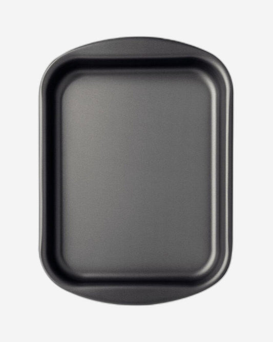 Tramontina Brasil Aluminum Flat Roasting Pan with Interior and Exterior Starflon Max Nonstick  Coating Graphite, 28 cm, 2 L