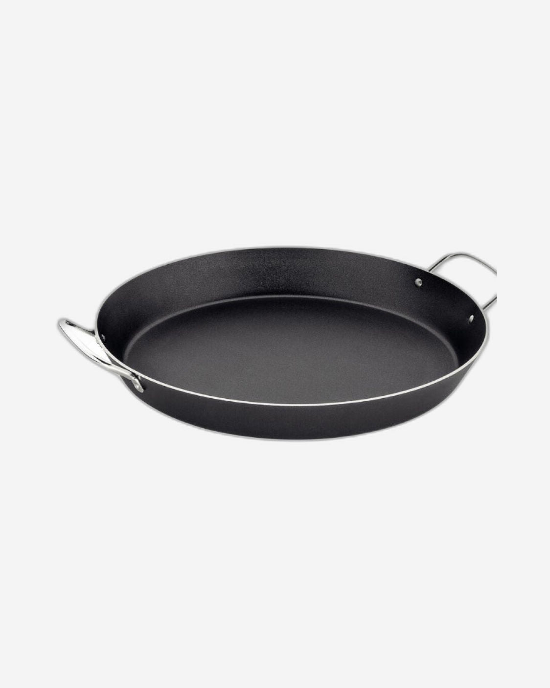 Tramontina Loreto Aluminum Paella Pan with Interior Starflon Max Nonstick Coating and Metallic Handles Graphite 30 cm, 2,5 L