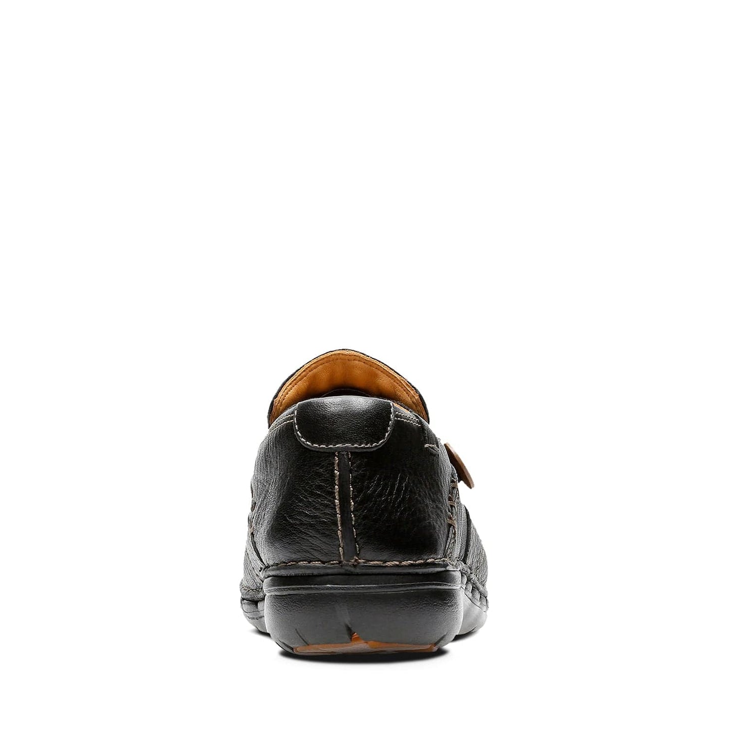 Clarks Womens  Un Loop Black Leather (Standard Fit)