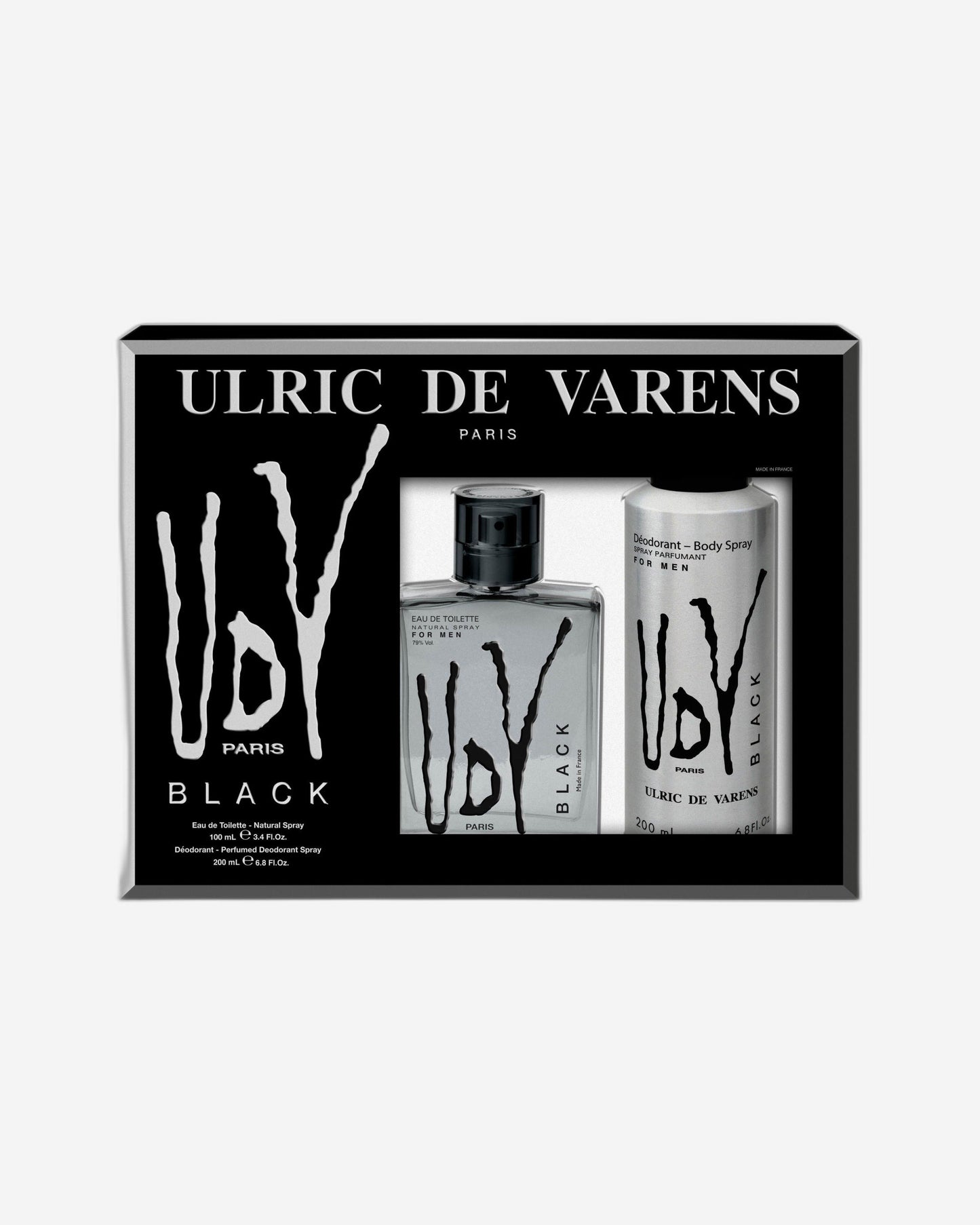 Ulric De Varens Coffret Black (EDT 100ml + Perfumed Deodorant 200ml)