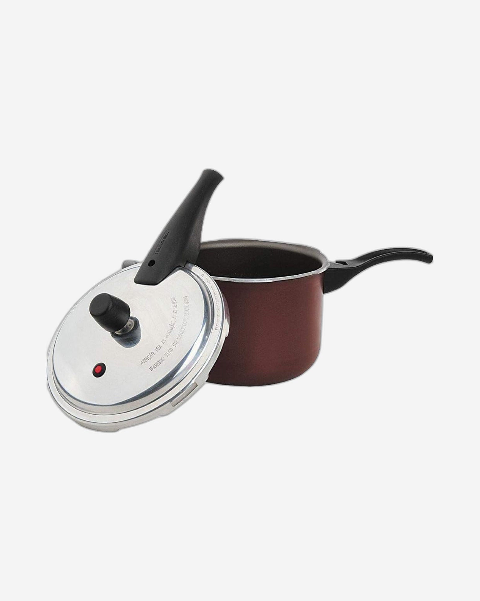 Tramontina Brazil  Vancouver 20cm 4.5L Blue Aluminum Pressure Cooker with Easy to Clean Interior and Exterior Starflon Max PFOA Free Nonstick Coating