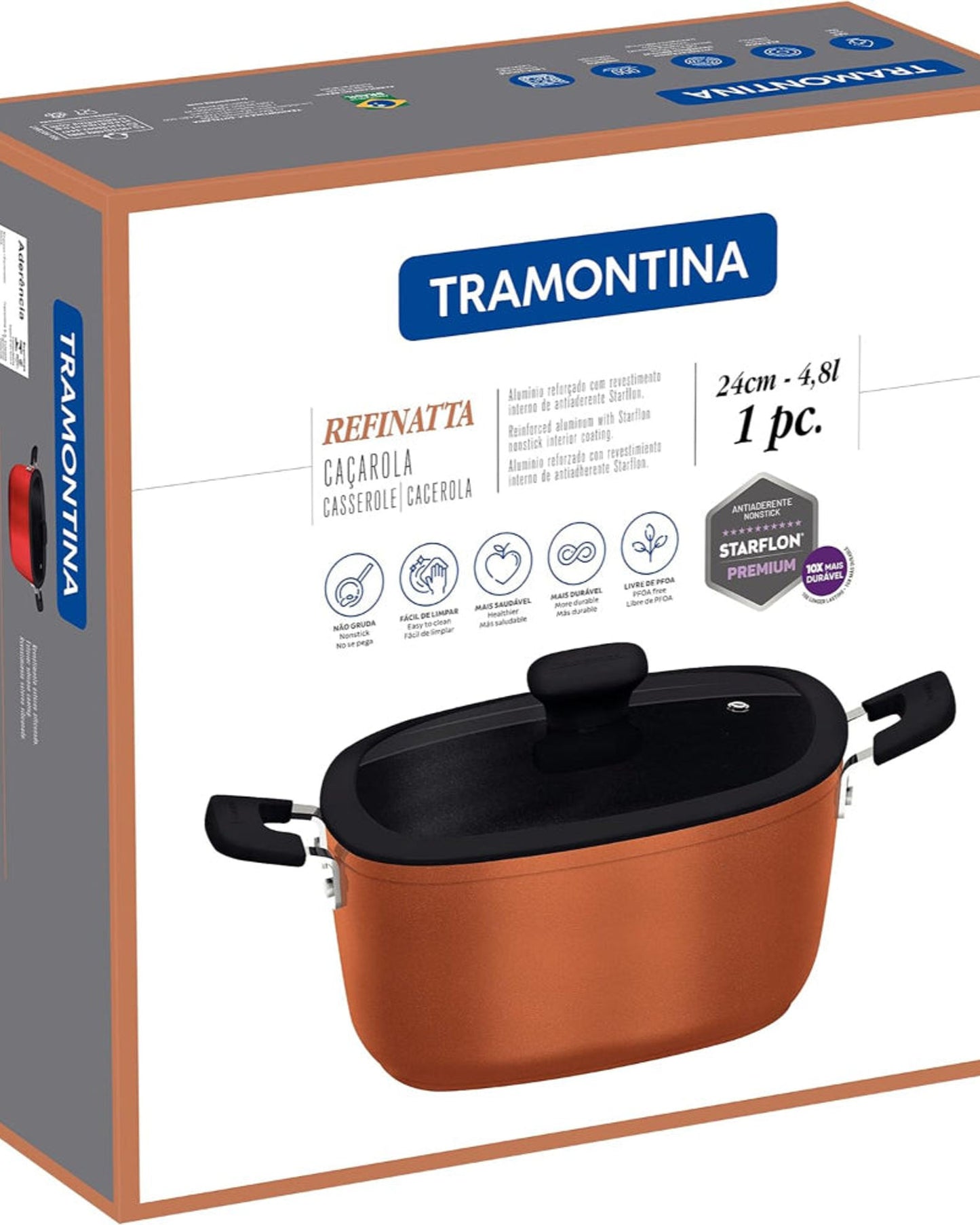 Tramontina Refinatta Casserole 4.8L