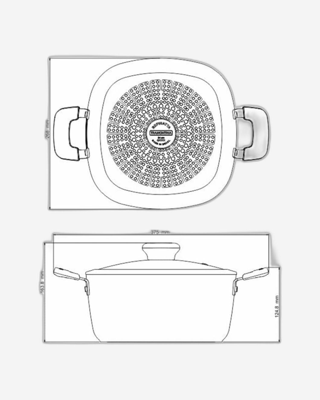 Tramontina Refinatta Casserole 5.7L