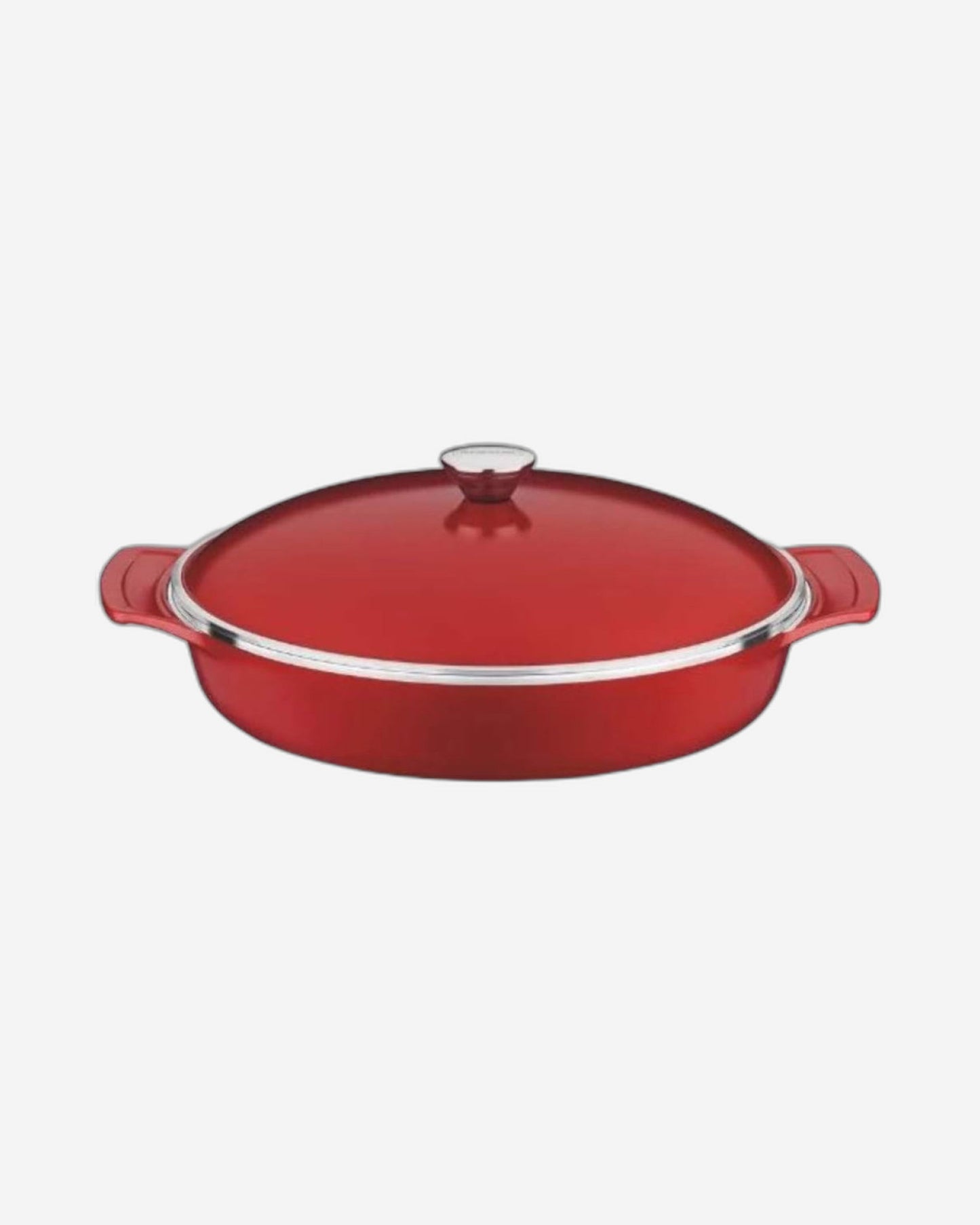 Tramontina Brazil  Lyon 32cm 4.3L Red Forged Aluminum Frying Pan with Interior Starflon High Performance PFOA Free Nonstick Coating