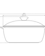 Tramontina Brazil  Lyon 24cm 3.7L Black Forged Aluminum Casserole with Interior Starflon High Performance PFOA Free Nonstick Coating