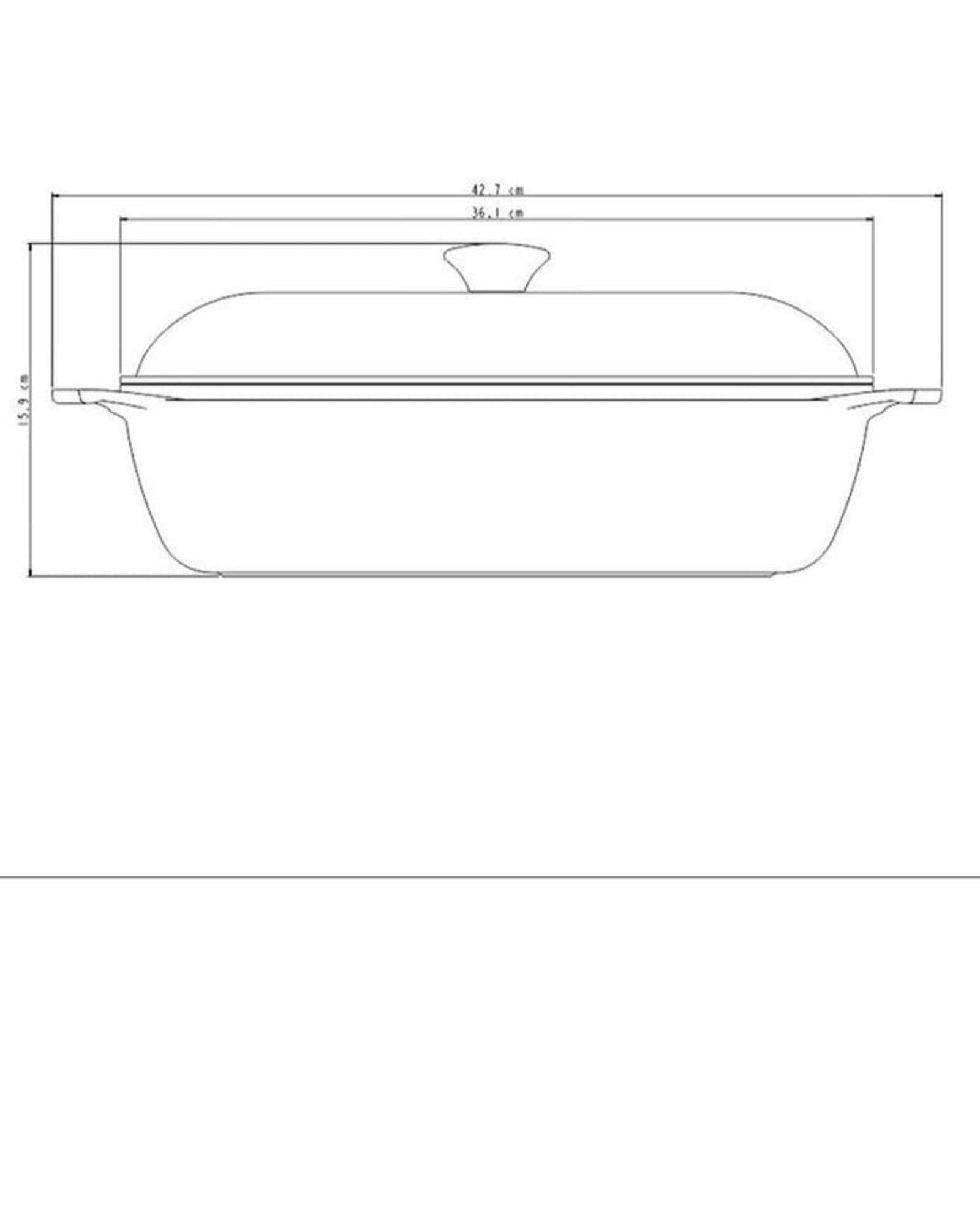 Tramontina Brazil  Lyon 28cm 5.5L Golden Forged Aluminum Square Casserole with Interior Starflon High Performance PFOA Free Nonstick Coating
