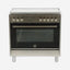 Bertazzoni Full Gas Range Cooker 90x60, Stainless Steel