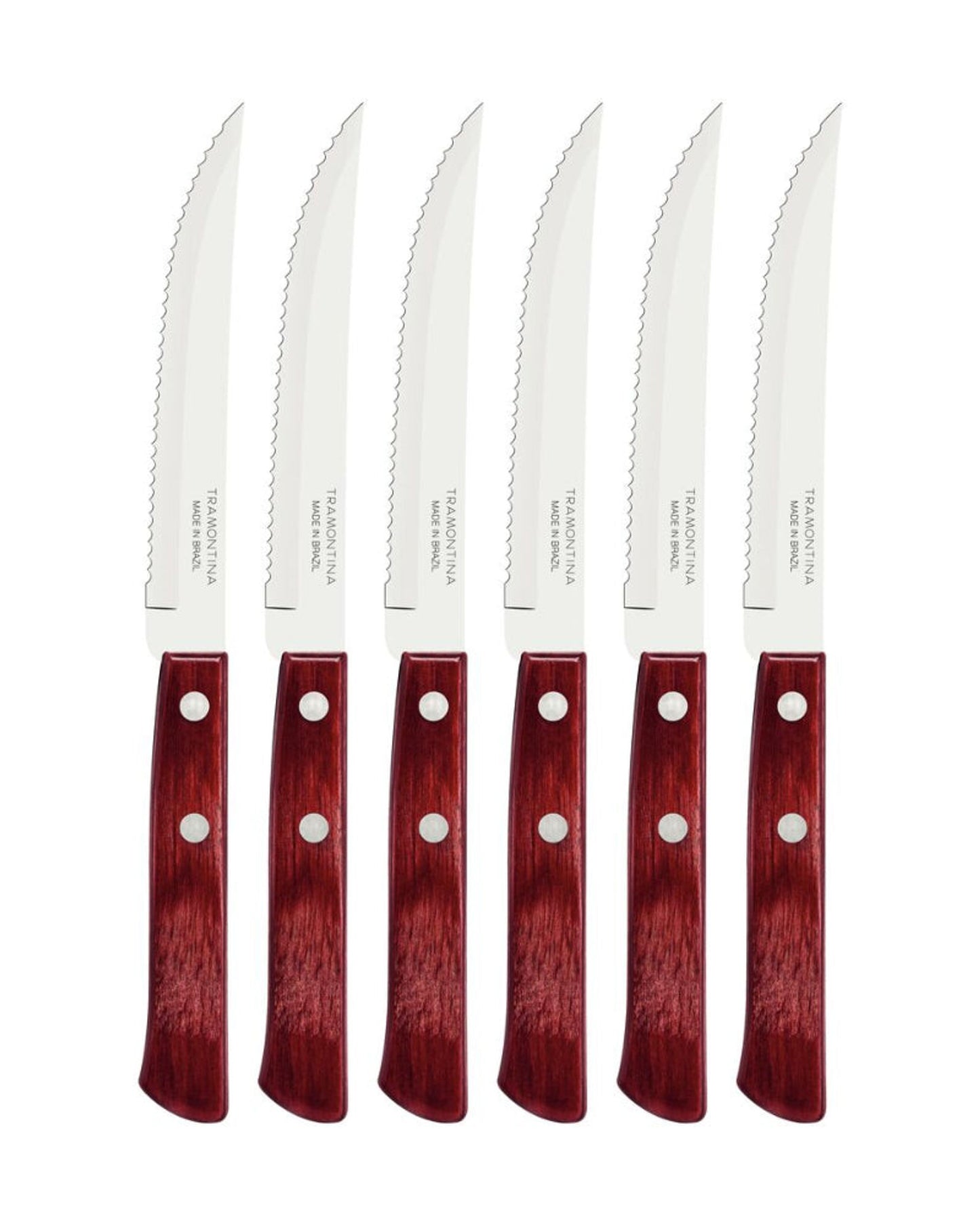 Tramontina Steak Knife Set 6Pc Red