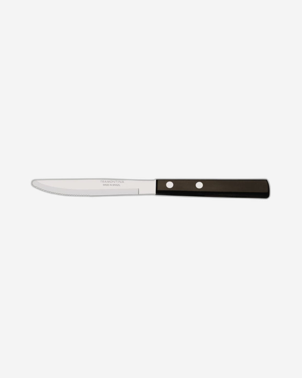 Tramontina Dessert Knife with Stainless-Steel Blade and Treated Brown Polywood Wood Handle 3"