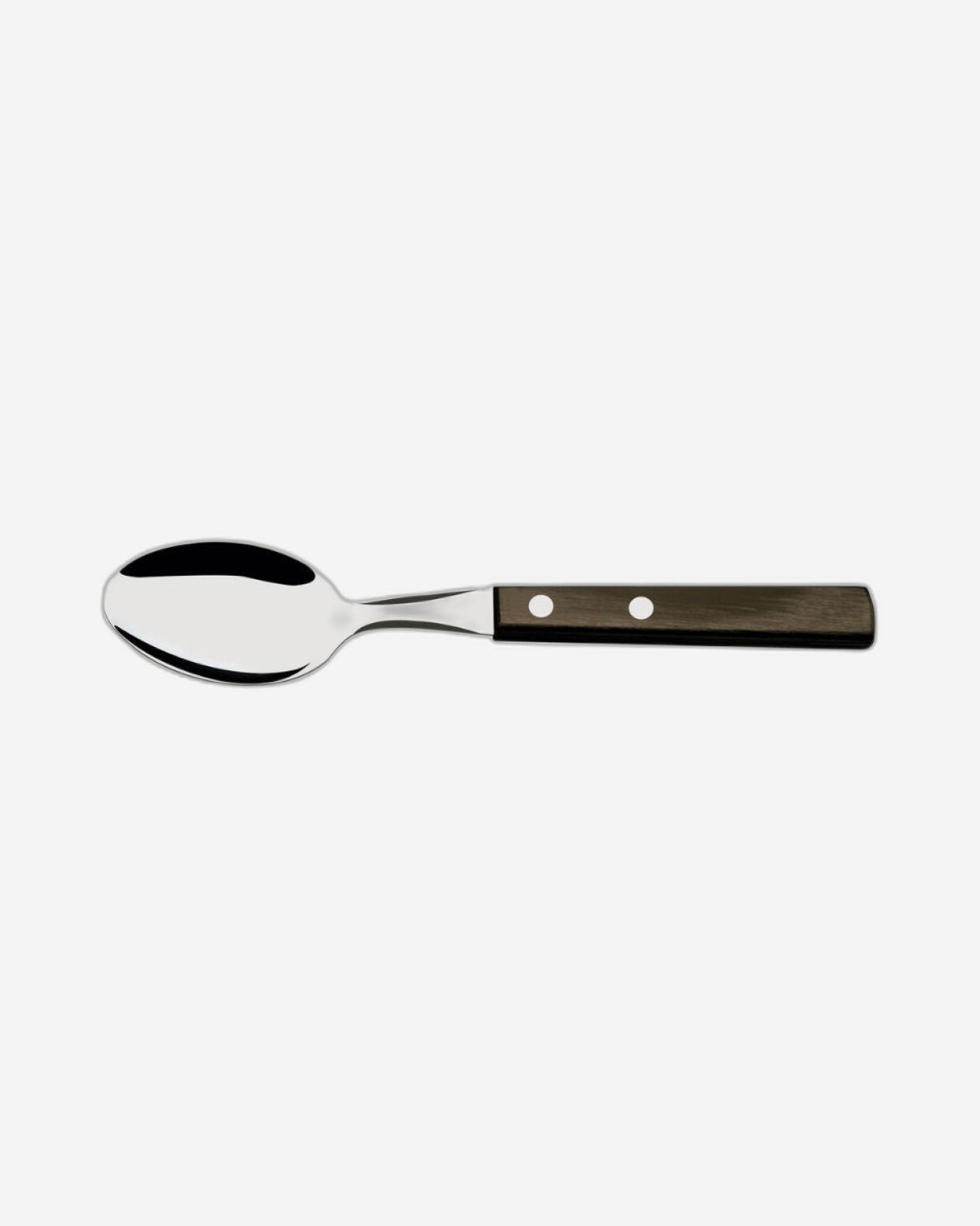 Tramontina Dessert Spoon with Stainless-Steel Bowl and Brown Polywood Treated Wood Handle