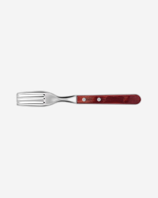 Tramontina Churrasco Table Fork with Stainless-Steel Tines and Treated Red Polywood Handle