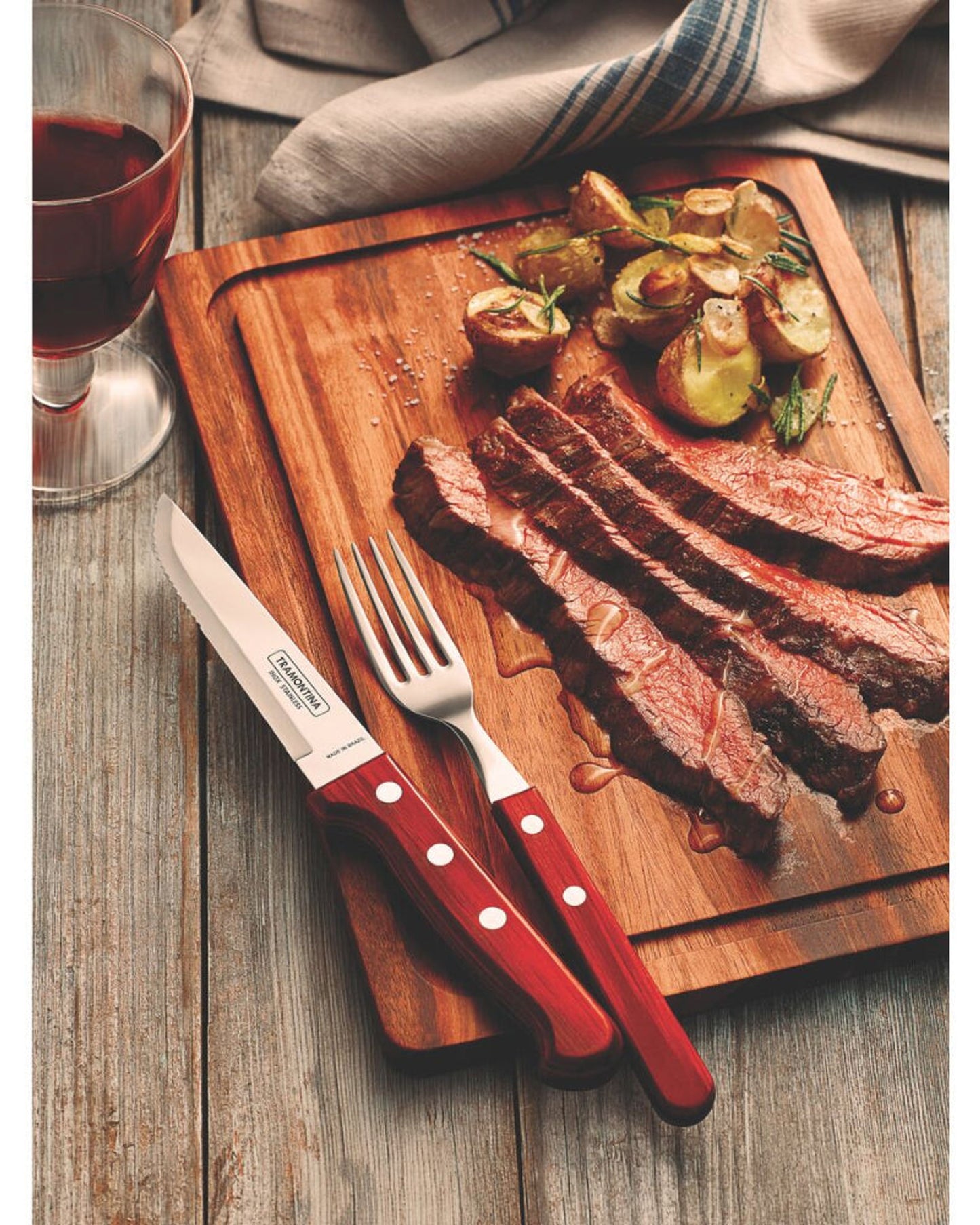 Tramontina Churrasco Table Fork Red