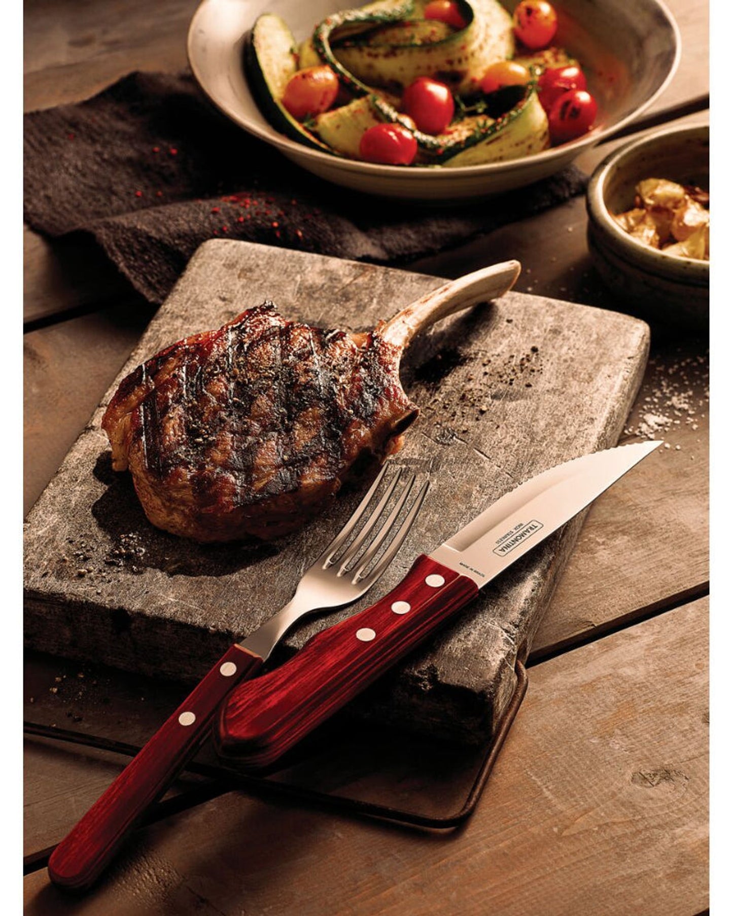 Tramontina Jumbo Steak Knife 5Inch Red