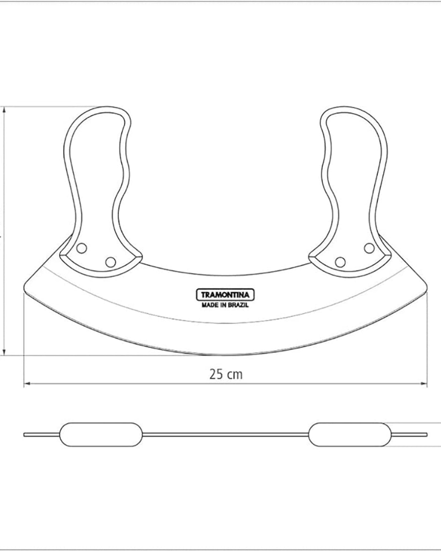 Tramontina Polywood Mezzaluna Chopper