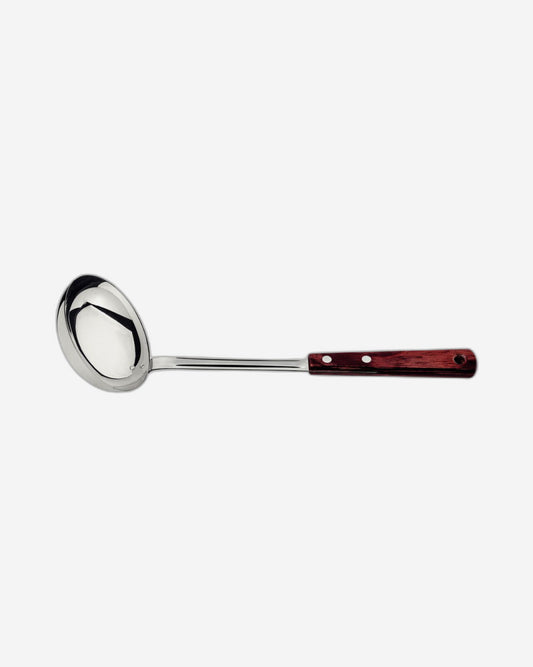 Tramontina Ladle with Stainless Steel Blade and Red Polywood Treated Wood Handle