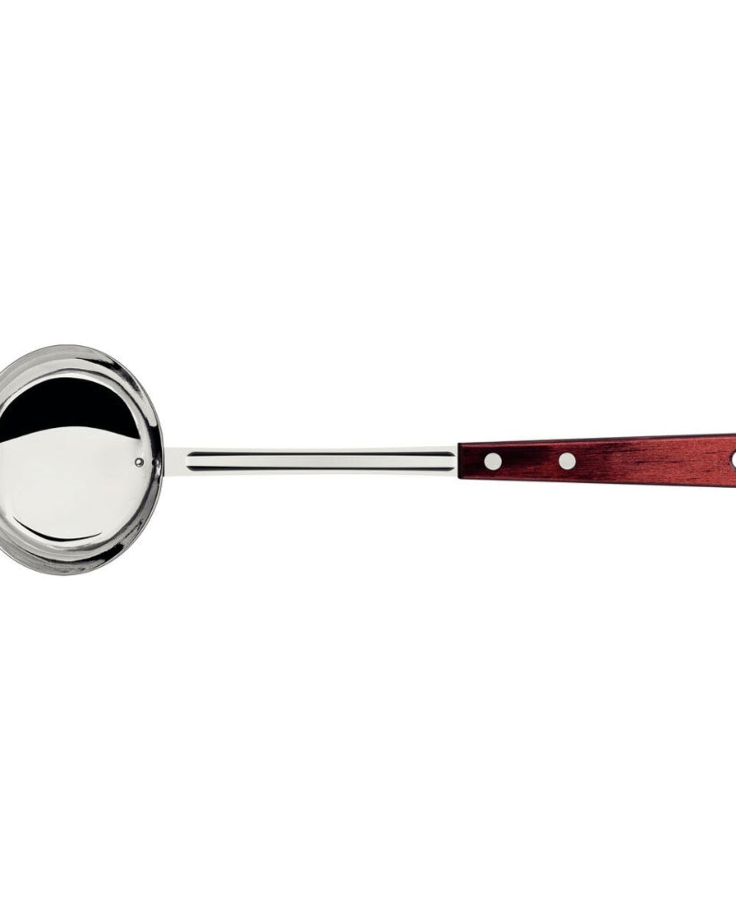 Tramontina Ladle with Stainless Steel Blade and Red Polywood Treated Wood Handle