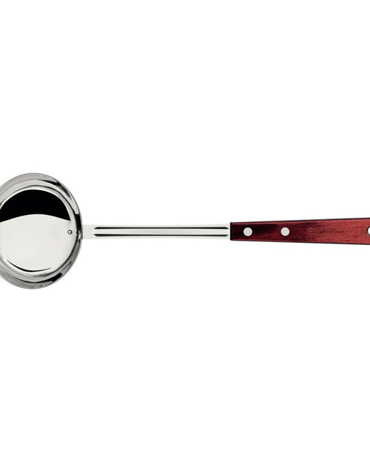 Tramontina Ladle with Stainless Steel Blade and Red Polywood Treated Wood Handle