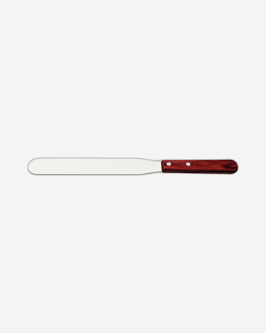 Tramontina Offset Spatula with Stainless-Steel Blade and Treated Red Polywood Handle 8"