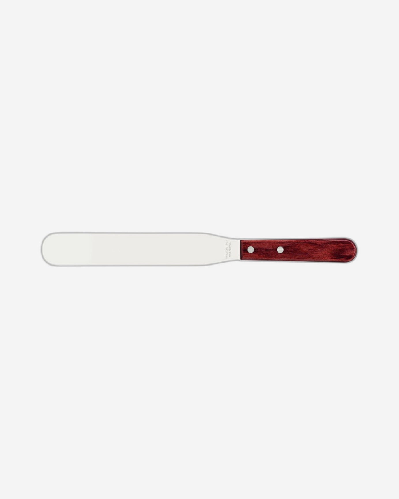 Tramontina Offset Spatula with Stainless-Steel Blade and Treated Red Polywood Handle 8"