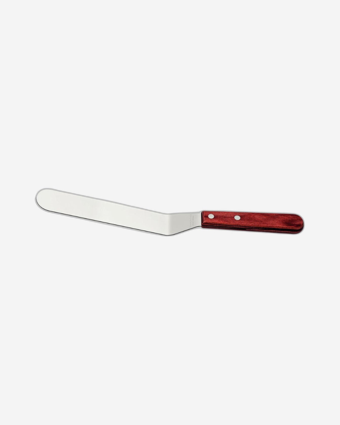 Tramontina Offset Spatula with Stainless-Steel Blade and Treated Red Polywood Handle 7"