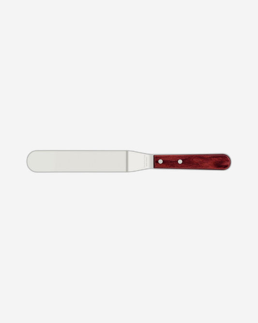 Tramontina Offset Spatula with Stainless-Steel Blade and Treated Red Polywood Handle 7"