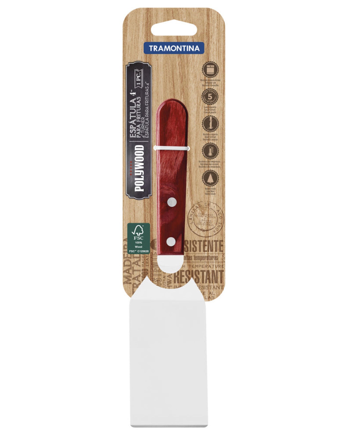 Tramontina Frying Spatula 4Inch Red