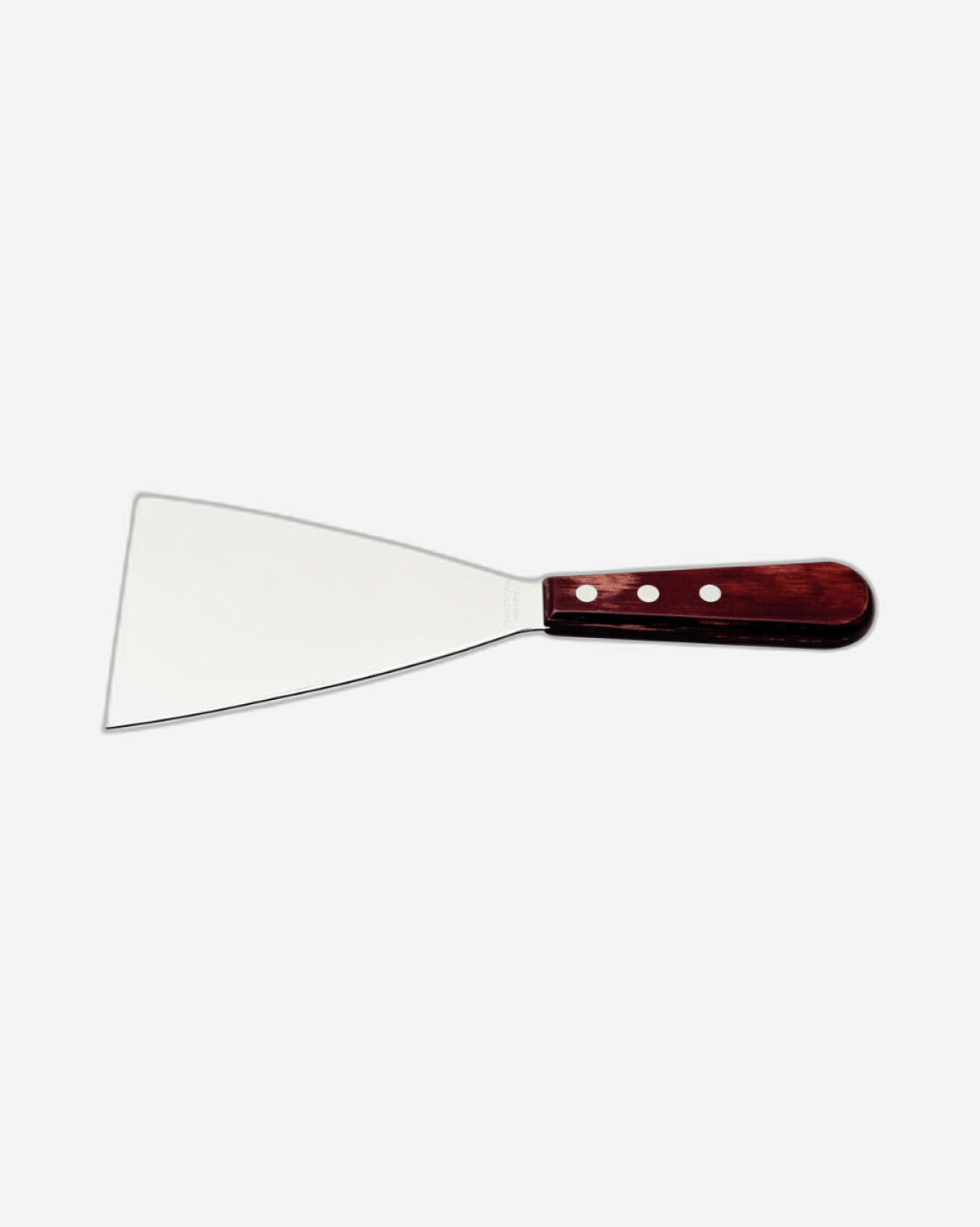 Tramontina Scraping Spatula with Stainless-Steel Blade and Treated Red Polywood Handle 5"