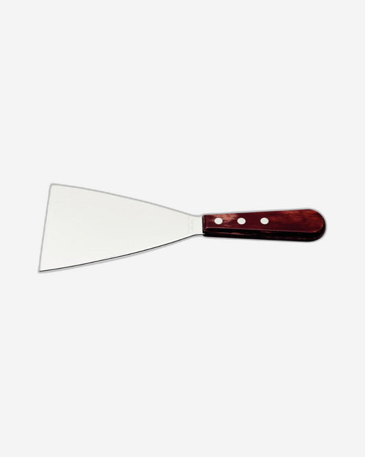 Tramontina Scraping Spatula with Stainless-Steel Blade and Treated Red Polywood Handle 5"