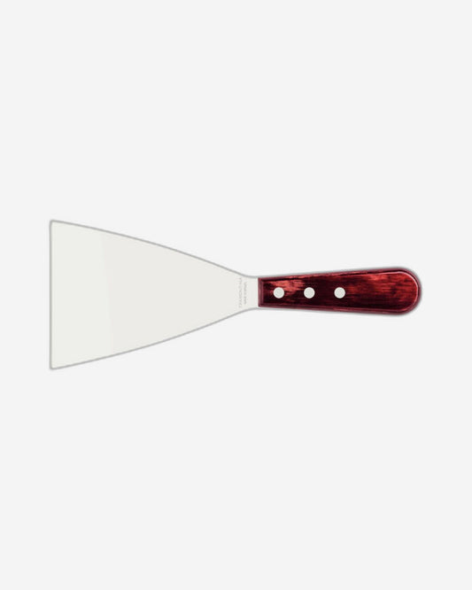 Tramontina Scraping Spatula with Stainless-Steel Blade and Treated Red Polywood Handle 5"
