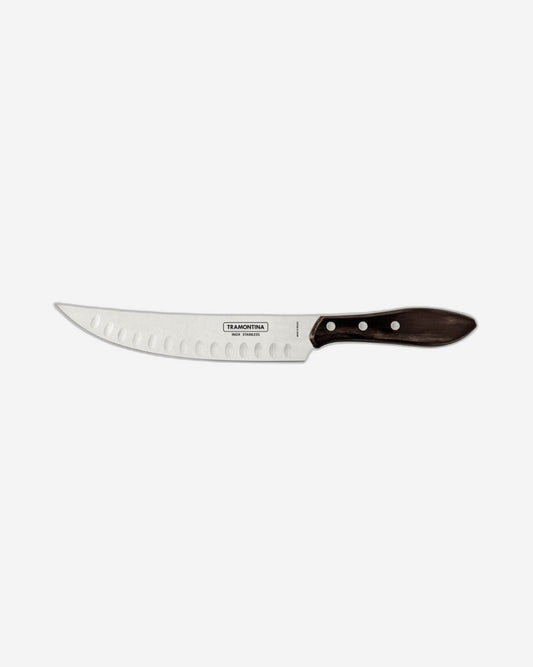 Tramontina 8" Butcher Meat Knife with Stainless Steel Blade and Treated Brown Polywood Handle