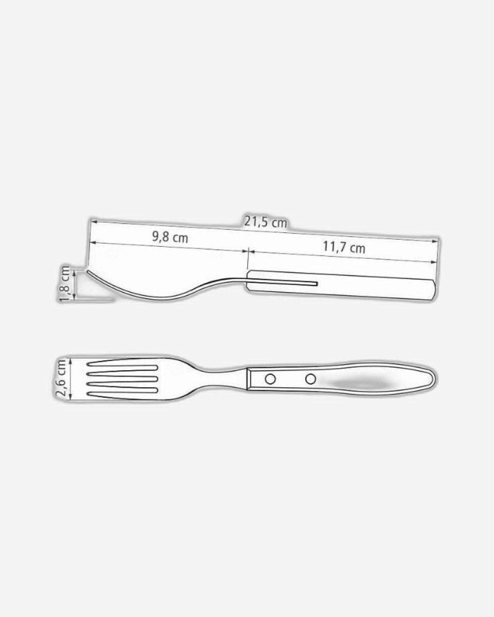 Tramontina Churrasco Jumbo Fork with Stainless-Steel Tines and Treated Brown Polywood Handle