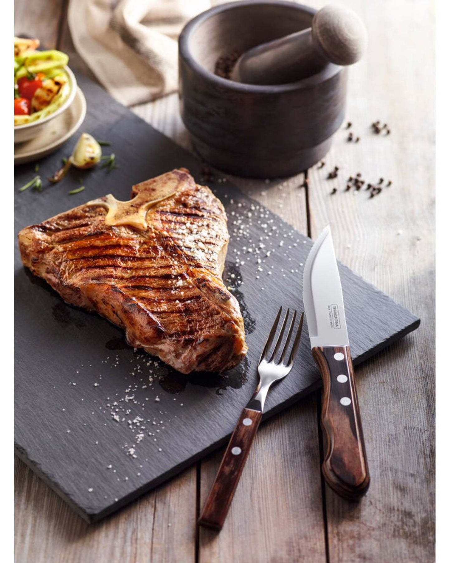 Tramontina Jumbo Steak Knife 5Inch Brown