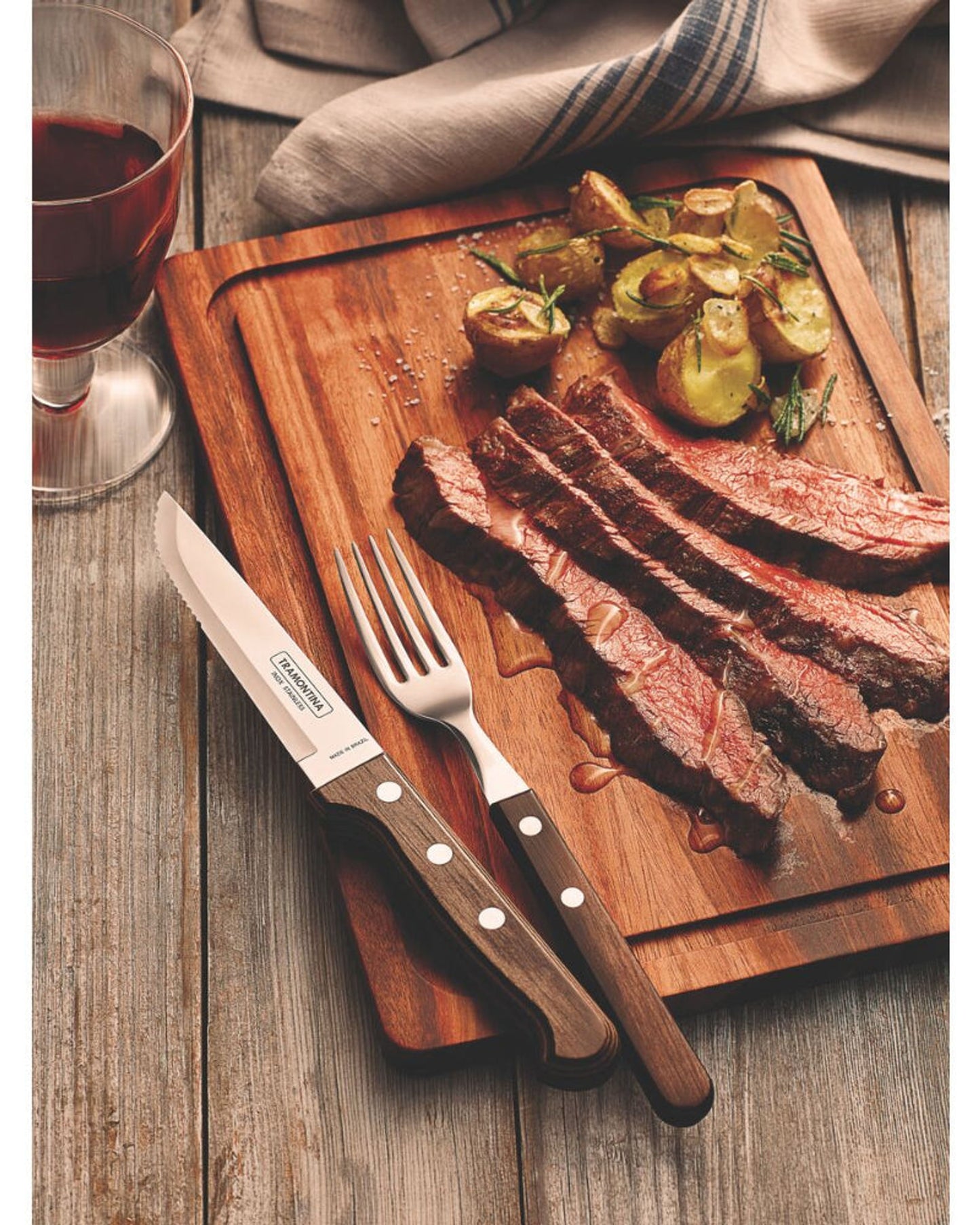 Tramontina Jumbo Steak Knife 5Inch Brown