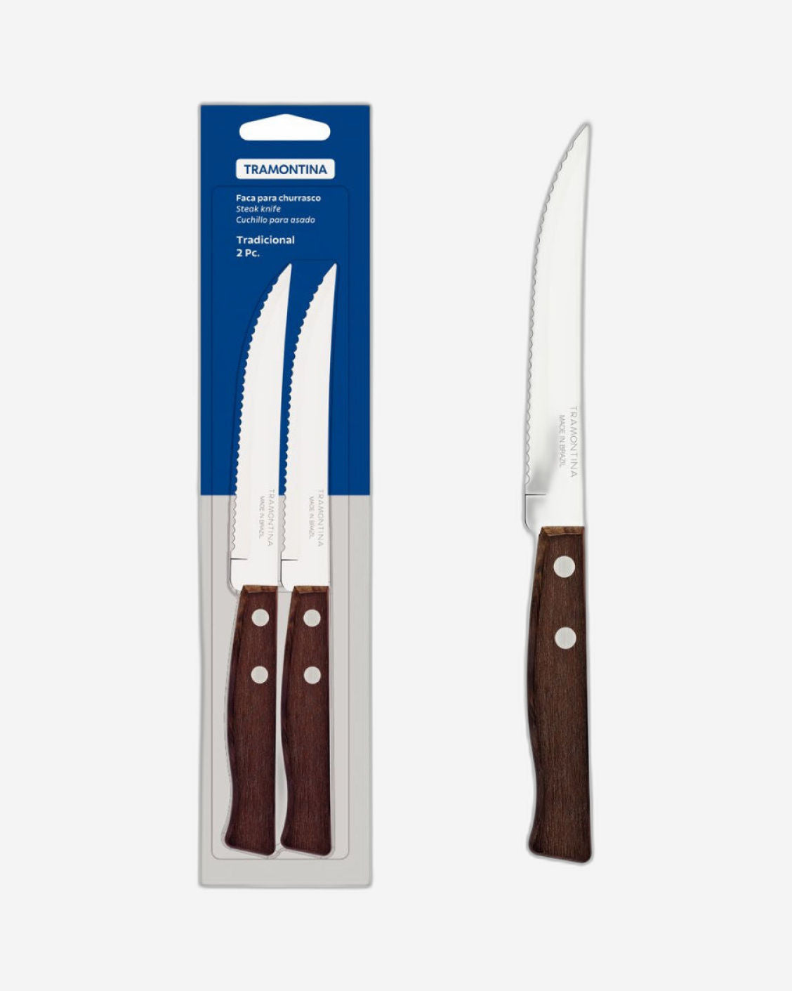 Tramontina Tradicional Steak and Fruit Knife Set 2Pc