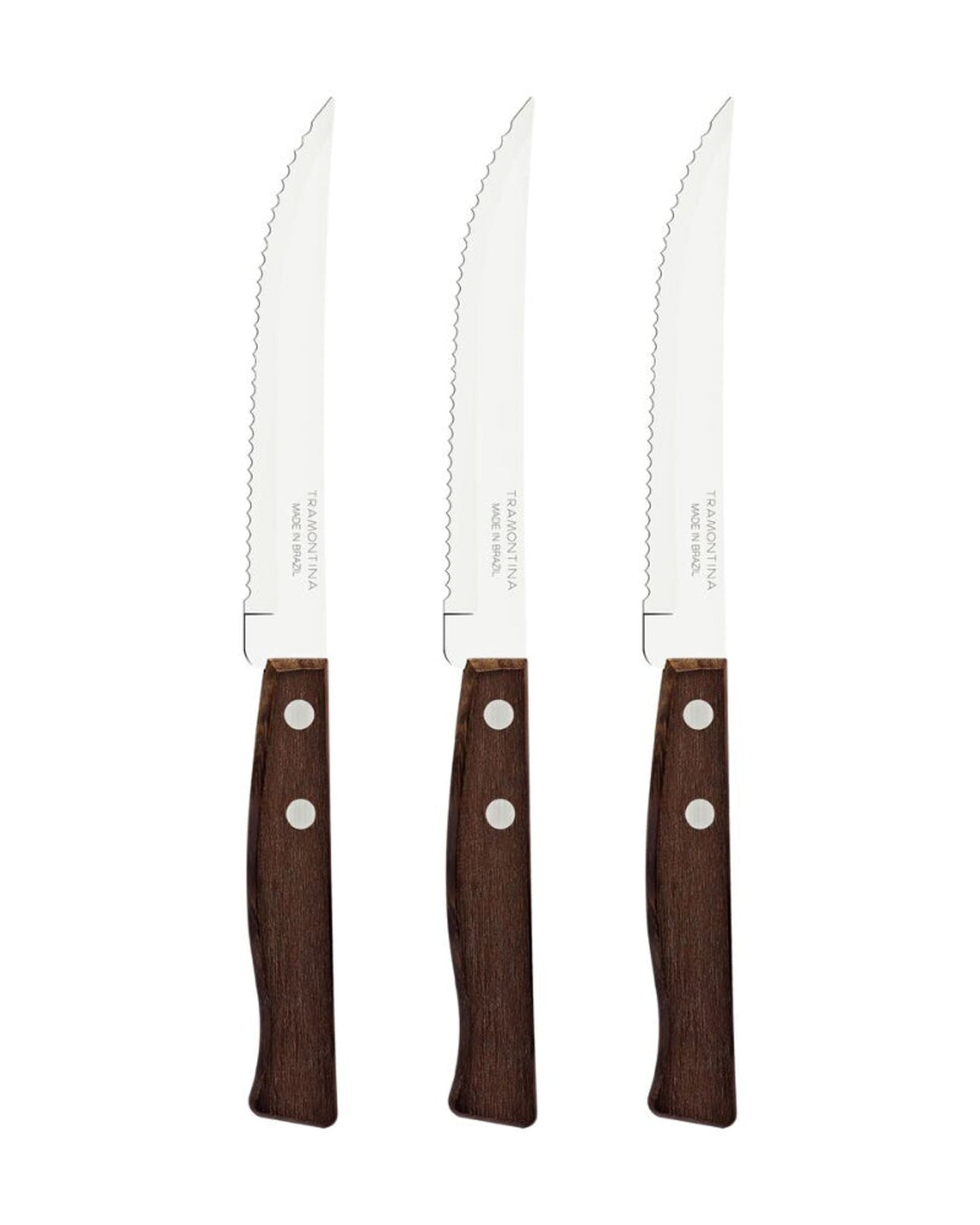 Tramontina Tradicional Steak and Fruit Knife Set 3Pc
