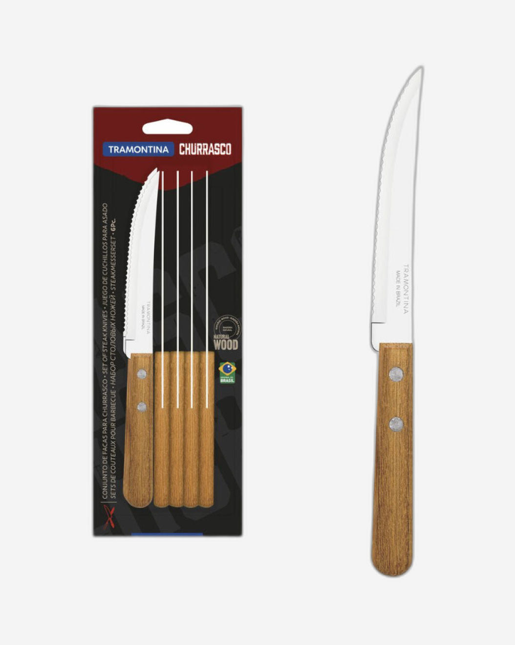 Tramontina Dynamic Steak Knife Set 6Pc