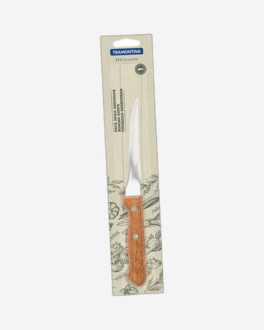 Tramontina Dynamic 5" Boning Knife with Stainless-Steel Blade and Natural Wood Handle