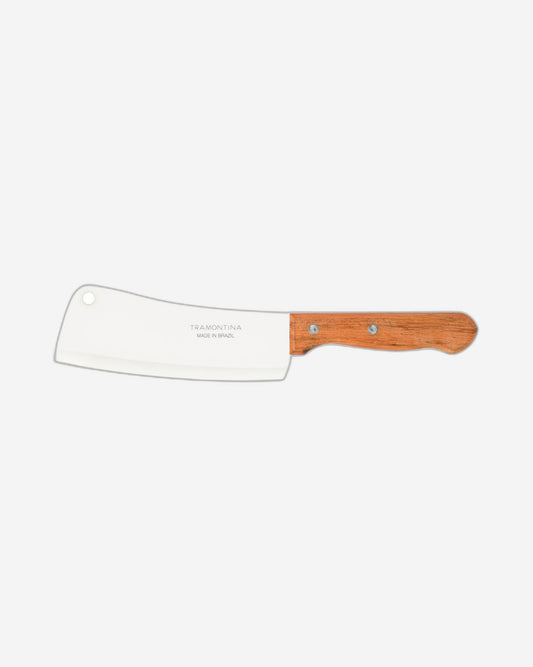 Tramontina Dynamic 6" Cleaver with Stainless-Steel Blade and Natural Wood Handle