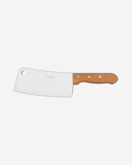 Tramontina Dynamic 7" Cleaver with Stainless-Steel Blade and Natural Wood Handle