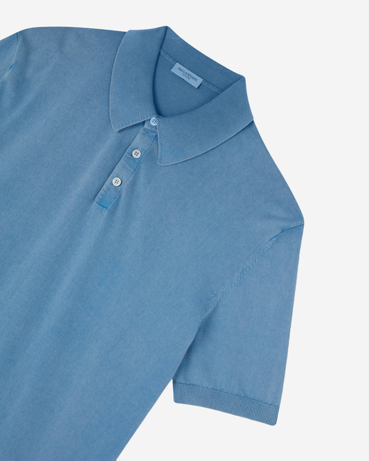 Paul & Shark Cotton Polo Shirt With Buttons - Blue