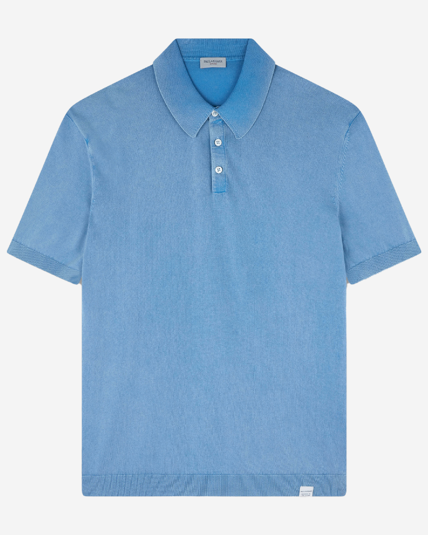 Paul & Shark Cotton Polo Shirt With Buttons - Blue