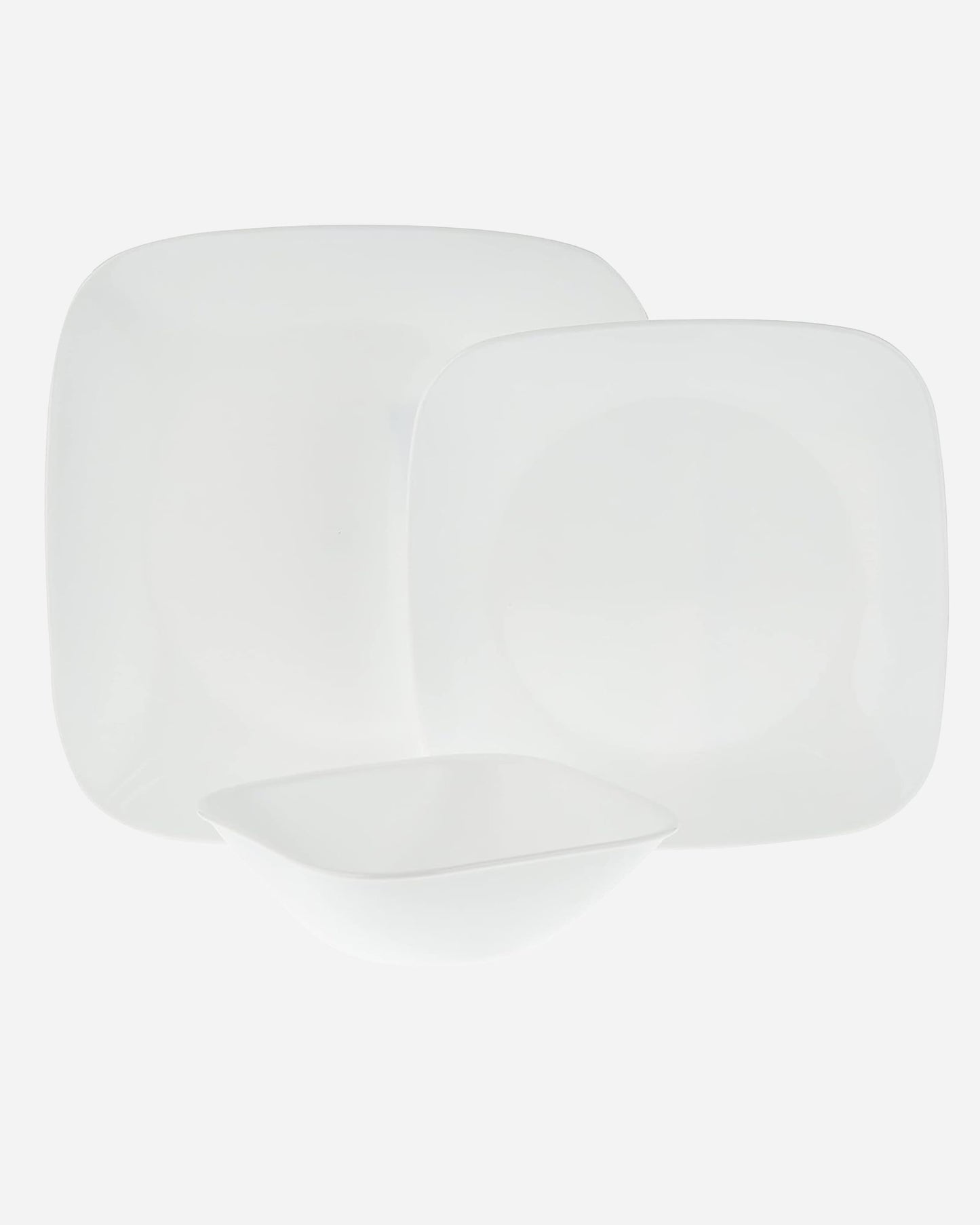 Corelle Dinnerware Set 18Pc Square Pure White