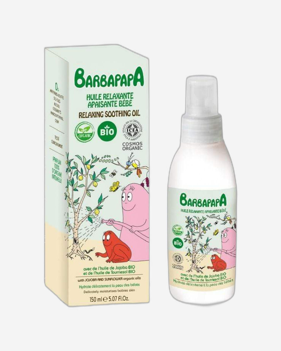 Barbapapa Organic Relaxing Soothing Massage Oil 150ml
