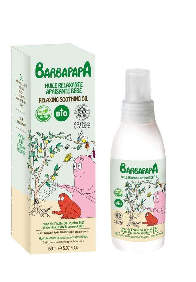 Barbapapa Organic Relaxing Soothing Massage Oil 150ml