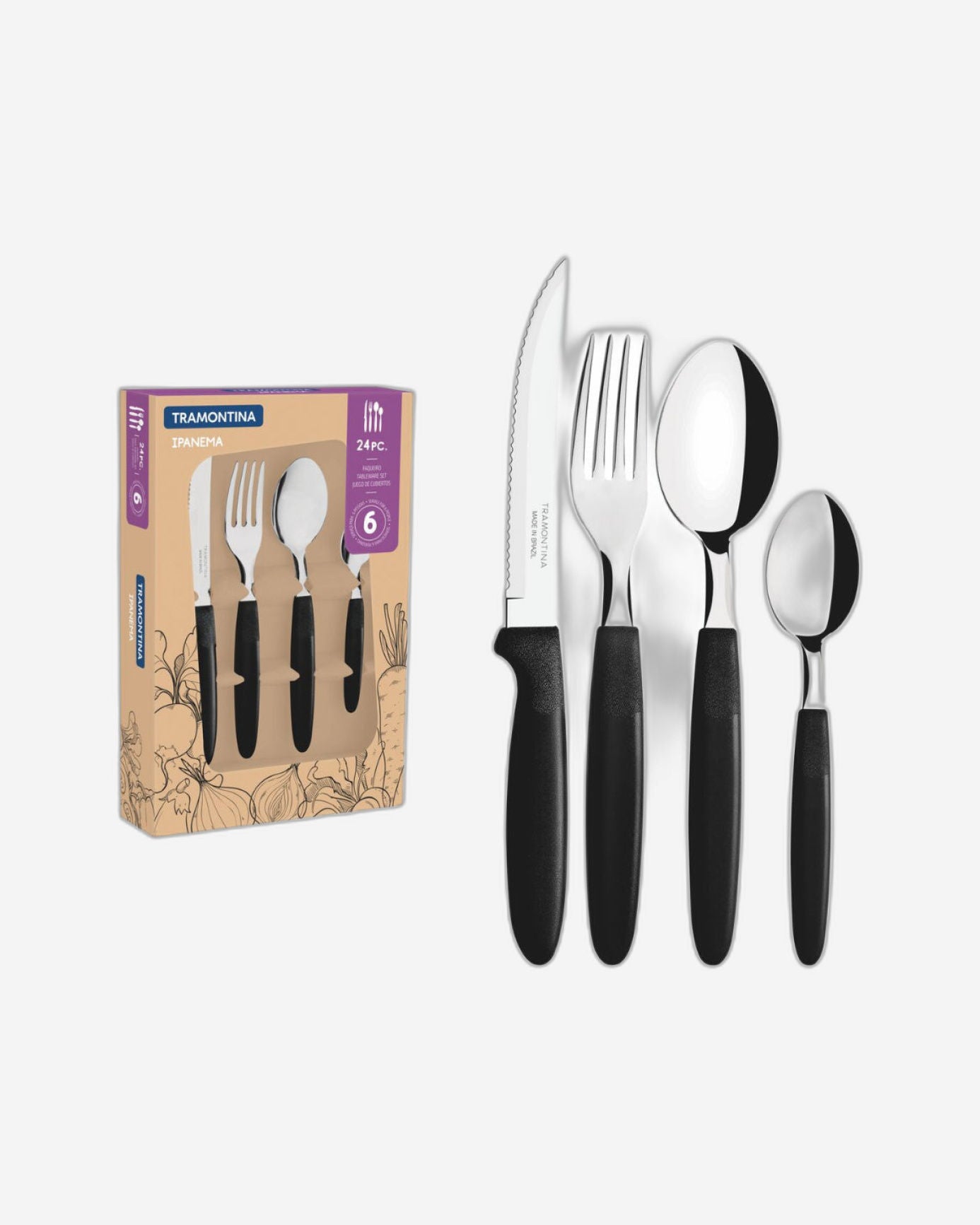 Tramontina Ipanema Flatware Set 24Pc