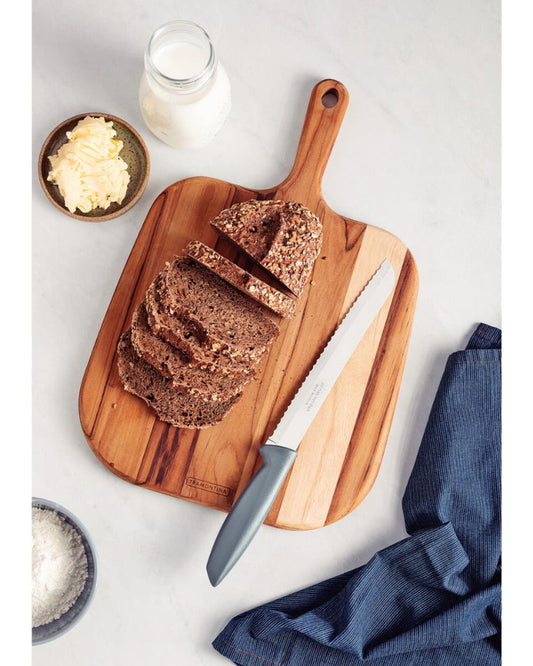 Tramontina Plenus Bread Knife with Stainless-Steel Blade and Grey Polypropylene Handle 8"