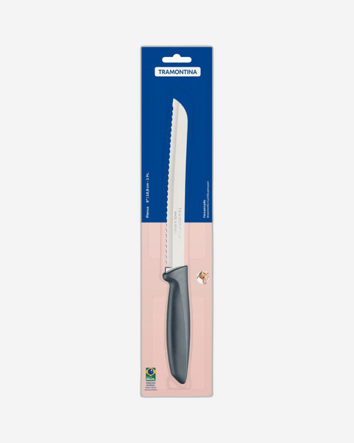 Tramontina Plenus Bread Knife 8Inch Grey