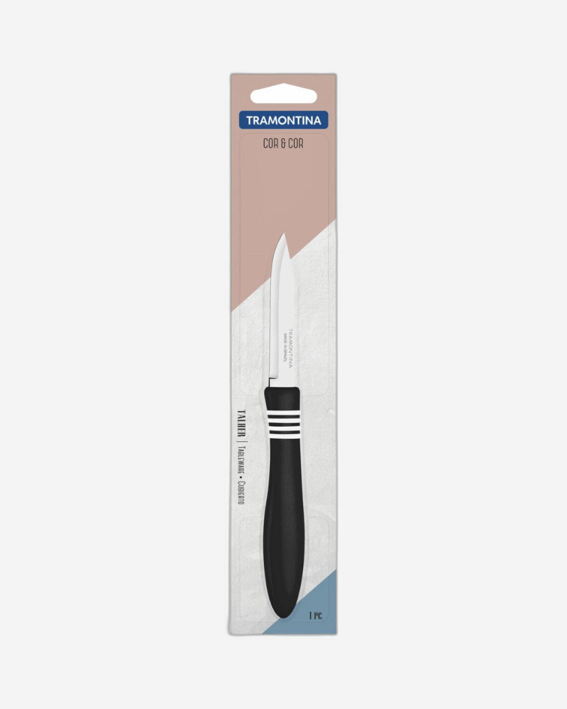 Tramontina Cor and Cor Vegetable and Fruit Knife 3Inch Black