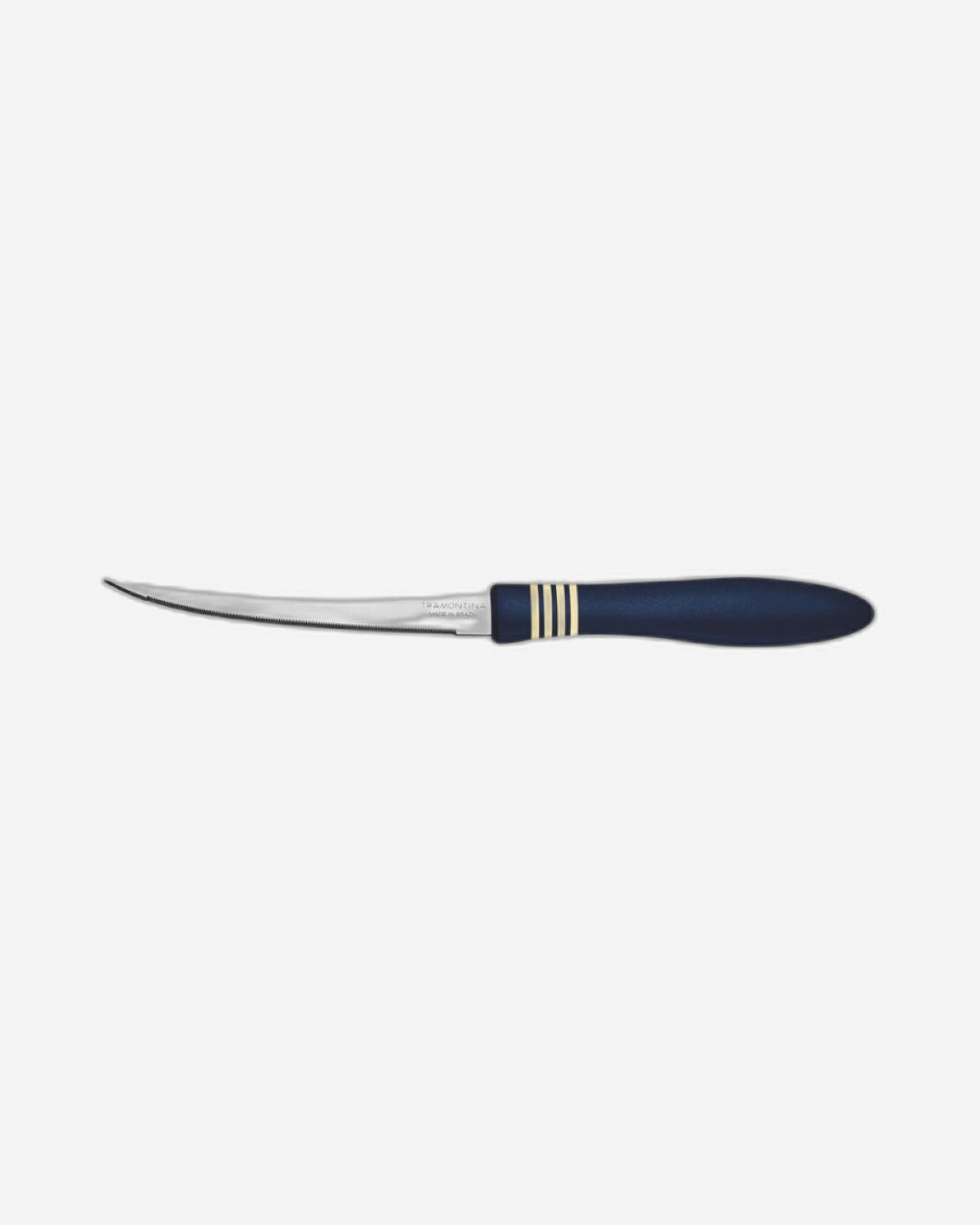 Tramontina Cor & Cor 5" Tomato Knife with Stainless-Steel Blade and Blue Polypropylene Handle